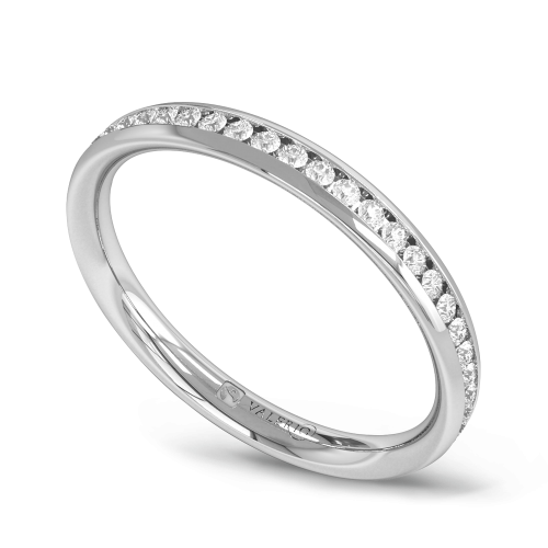 Diamond Fairtrade half Fairtrade Gold Eternity Ring