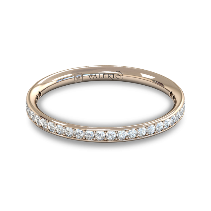 Grain Set Diamond Fairtrade Rose Gold Eternity Ring