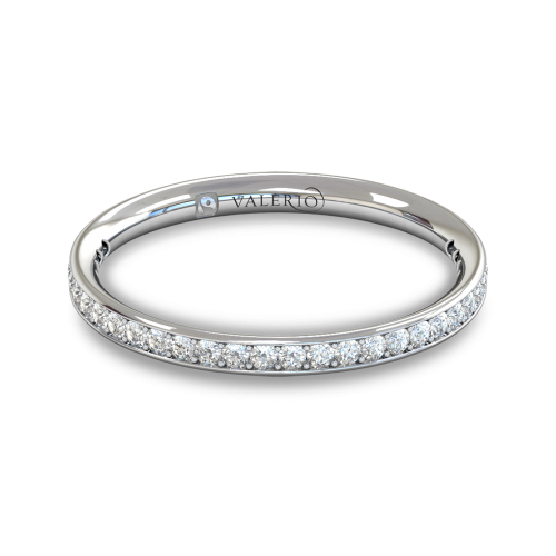 Grain Set Diamond Fairtrade White Gold Eternity Ring