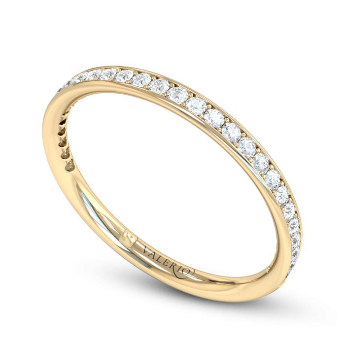 Grain Set Diamond Fairtrade Yellow Gold Eternity Ring