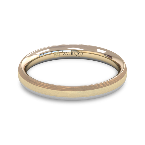 Rainbow Fairtrade Gold Wedding Ring top
