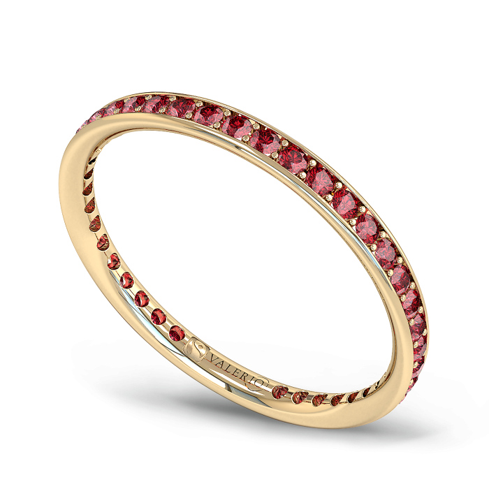 Ruby and Fairtrade Gold Eternity Ring